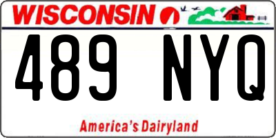 WI license plate 489NYQ