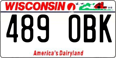 WI license plate 489OBK
