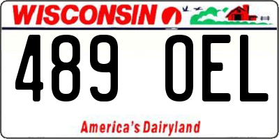 WI license plate 489OEL