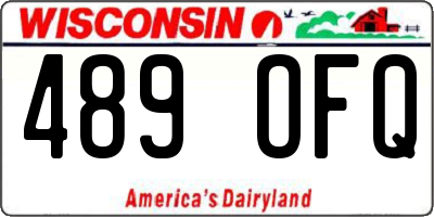 WI license plate 489OFQ