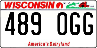 WI license plate 489OGG