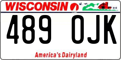 WI license plate 489OJK