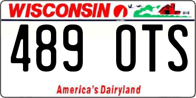 WI license plate 489OTS