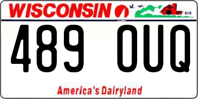 WI license plate 489OUQ