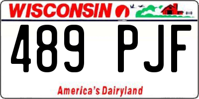 WI license plate 489PJF