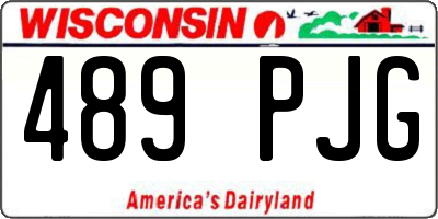 WI license plate 489PJG