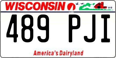 WI license plate 489PJI