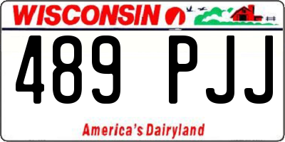WI license plate 489PJJ