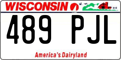 WI license plate 489PJL