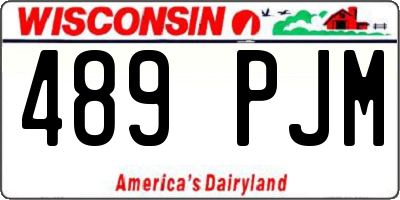 WI license plate 489PJM