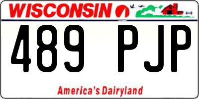WI license plate 489PJP