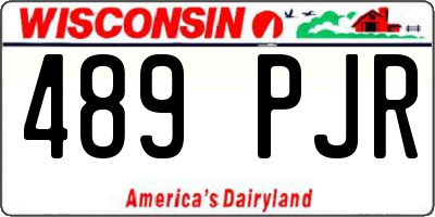 WI license plate 489PJR