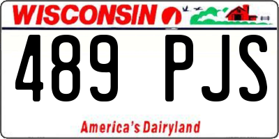WI license plate 489PJS