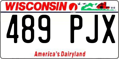 WI license plate 489PJX