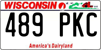 WI license plate 489PKC