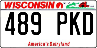 WI license plate 489PKD