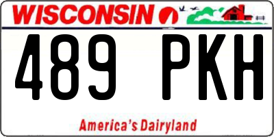 WI license plate 489PKH