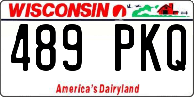 WI license plate 489PKQ