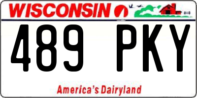 WI license plate 489PKY