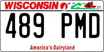 WI license plate 489PMD