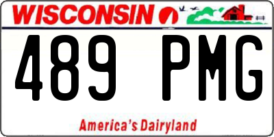 WI license plate 489PMG