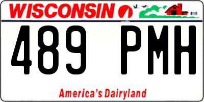 WI license plate 489PMH