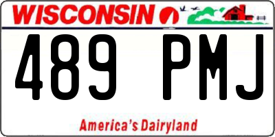 WI license plate 489PMJ