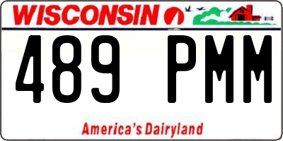 WI license plate 489PMM