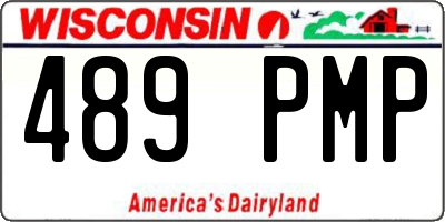 WI license plate 489PMP