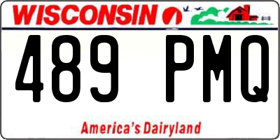 WI license plate 489PMQ