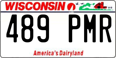 WI license plate 489PMR