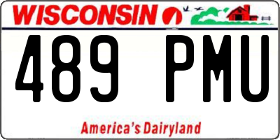 WI license plate 489PMU