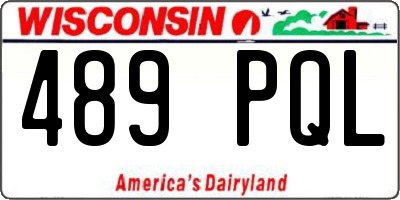 WI license plate 489PQL