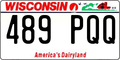WI license plate 489PQQ