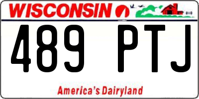 WI license plate 489PTJ