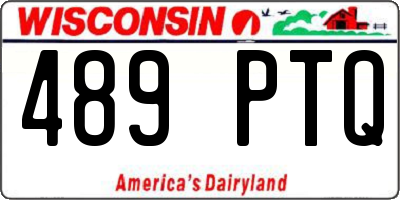 WI license plate 489PTQ