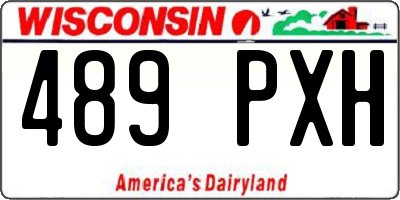 WI license plate 489PXH