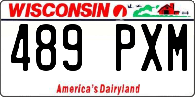 WI license plate 489PXM