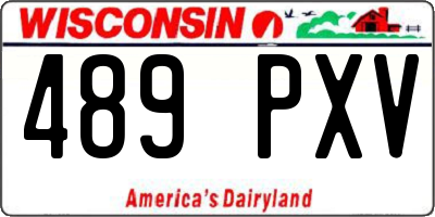 WI license plate 489PXV