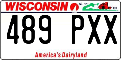 WI license plate 489PXX