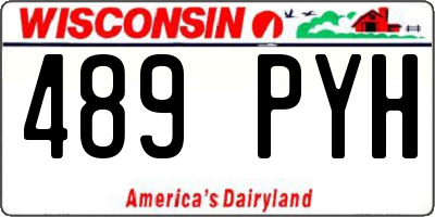 WI license plate 489PYH
