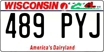 WI license plate 489PYJ