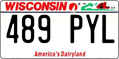 WI license plate 489PYL