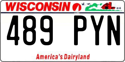 WI license plate 489PYN