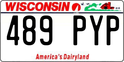 WI license plate 489PYP