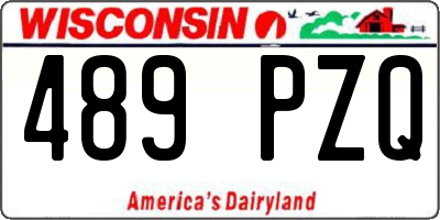 WI license plate 489PZQ