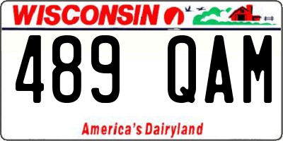 WI license plate 489QAM