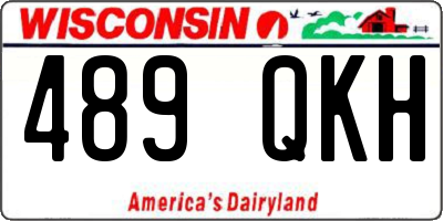 WI license plate 489QKH