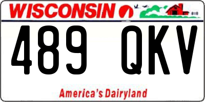 WI license plate 489QKV