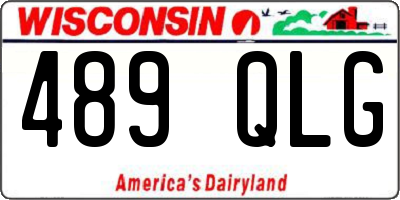 WI license plate 489QLG